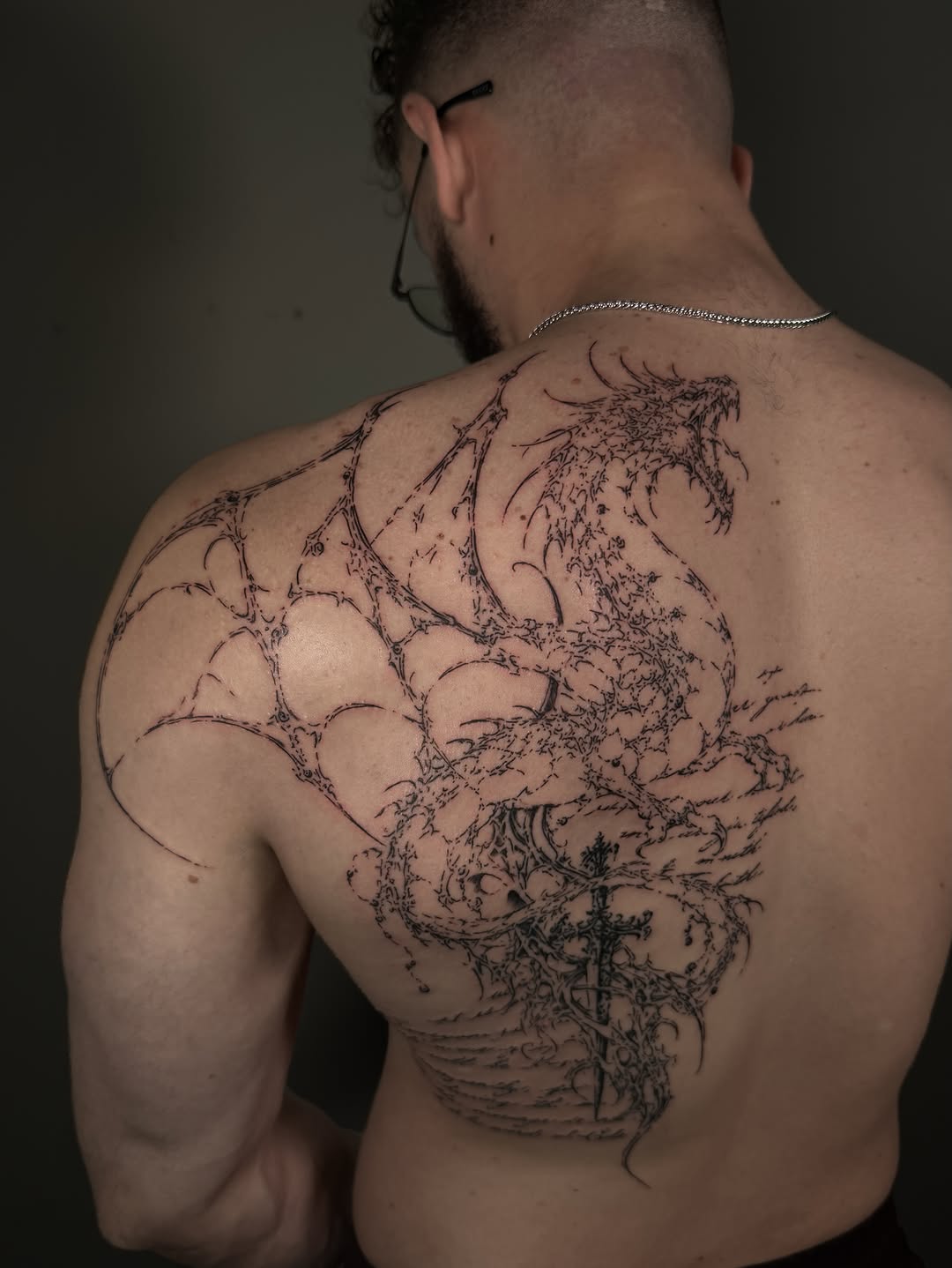 Tattoo by @luahills.tattoos — blackwork, lettering_script