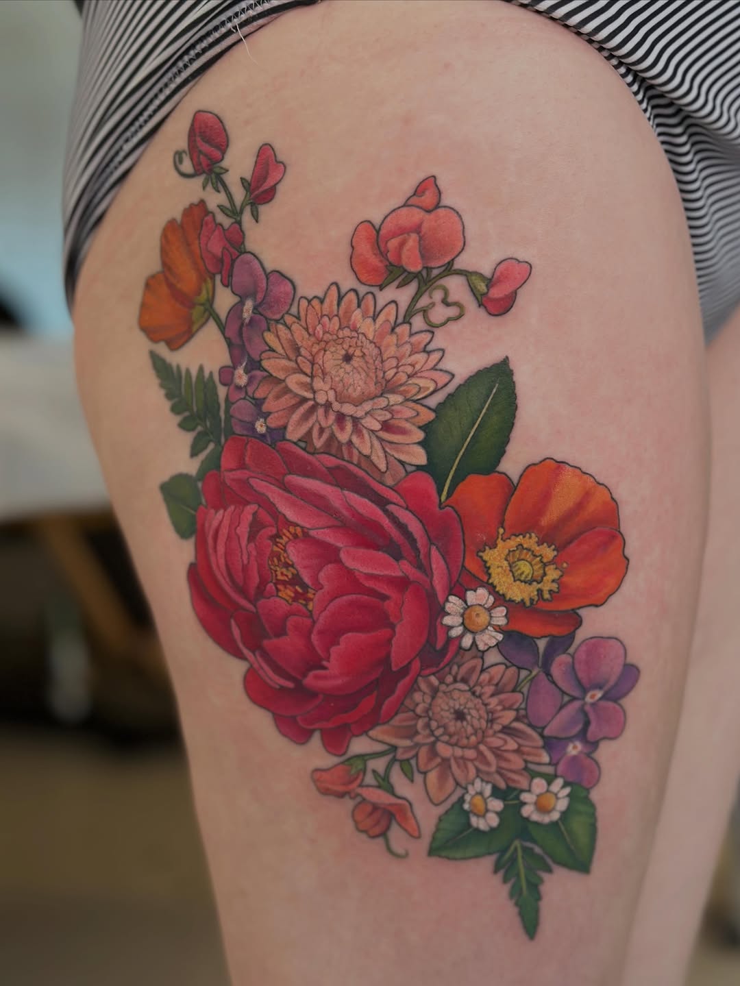 Tattoo by @sunflowergirltat2_ — illustrative, realism