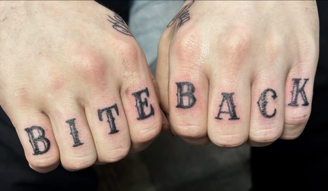 Tattoo by @starxscribbles — lettering_script, blackwork