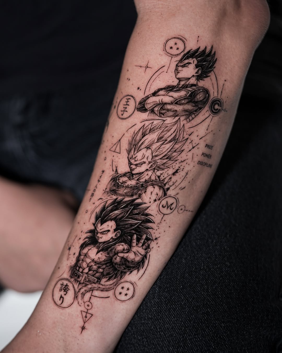 Tattoo by @digo_tattooer โ anime, black_and_grey