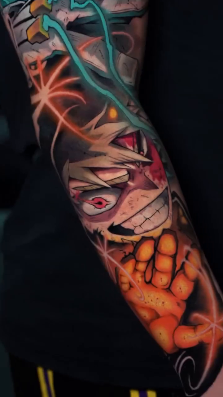 Tattoo by @skeleto.regnare β anime