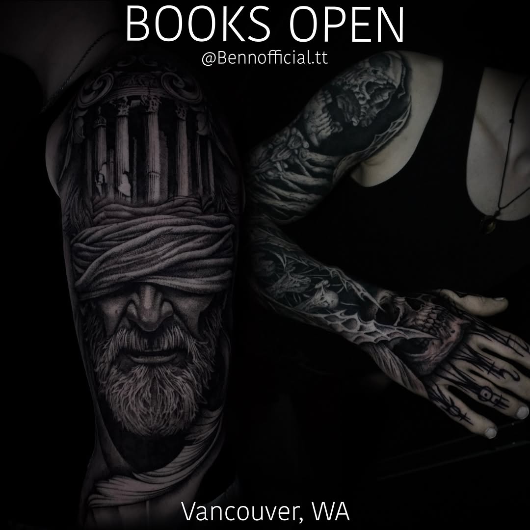Tattoo by @bennofficial.tt — realism, black_and_grey