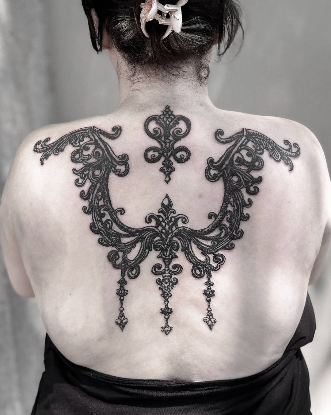 Tattoo by @inkofahma — blackwork, ornamental