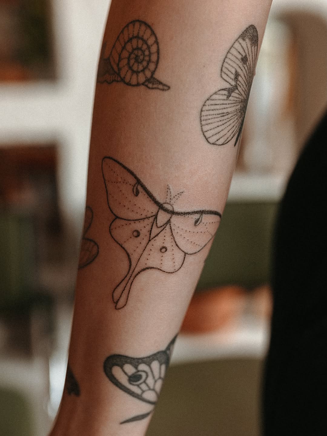 Tattoo by @spicy_pokes — fine_line, dotwork