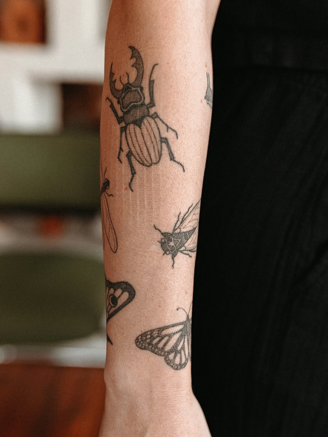 Tattoo by @spicy_pokes — blackwork
