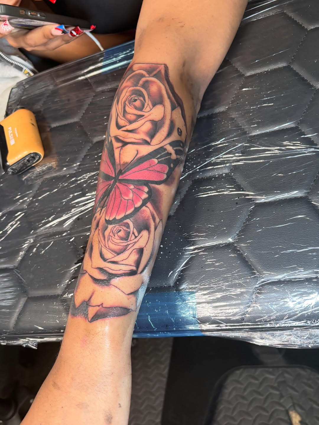 Tattoo by @tatboy_k — illustrative, black_and_grey