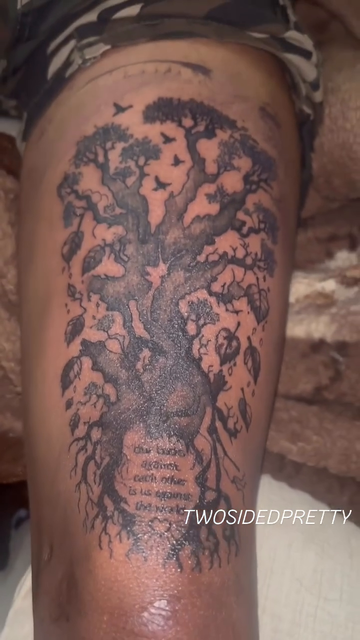 Tattoo by @twosidedpretty โ black_and_grey