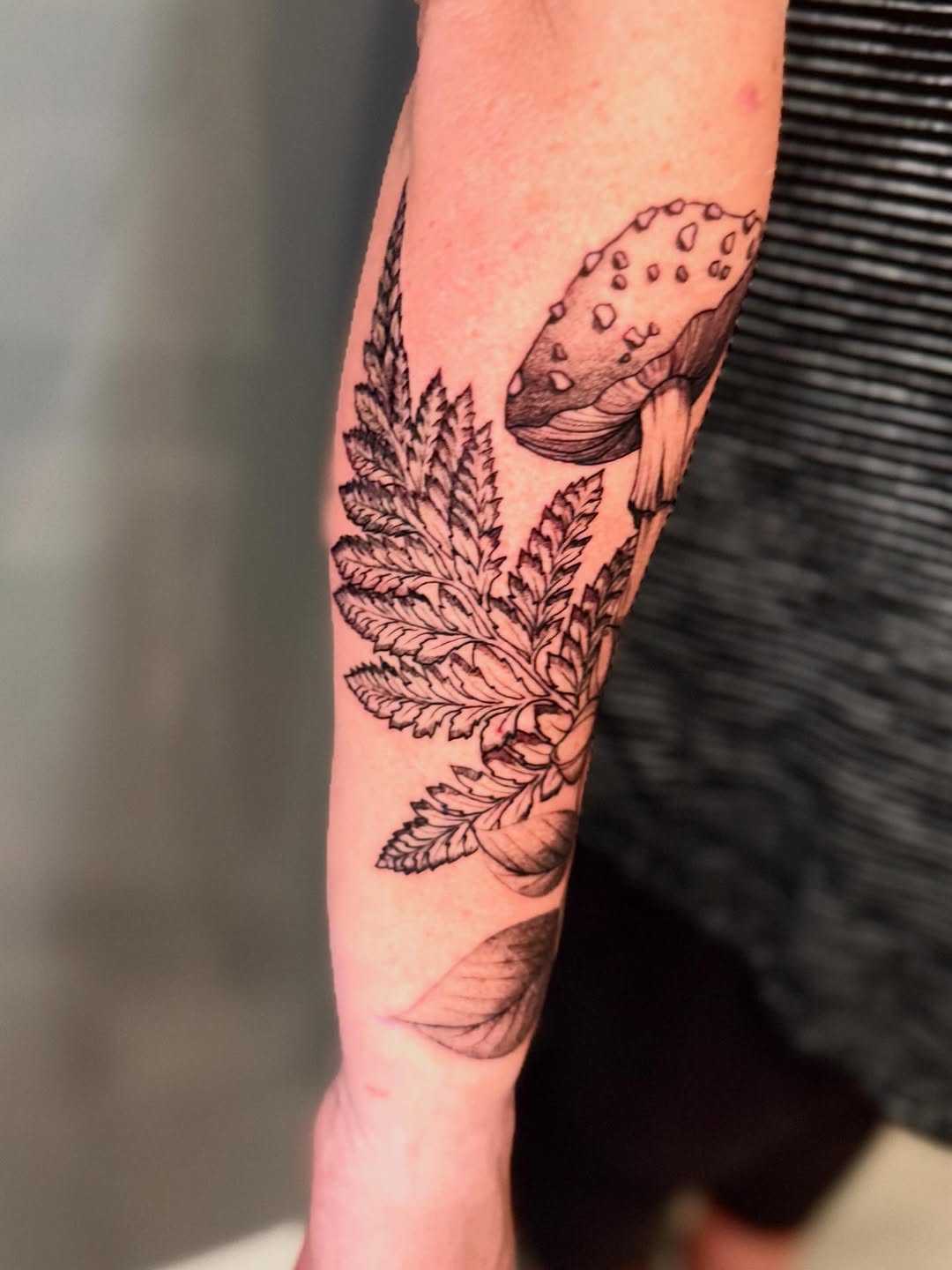 Tattoo by @amberstarrartistry — black_and_grey, realism