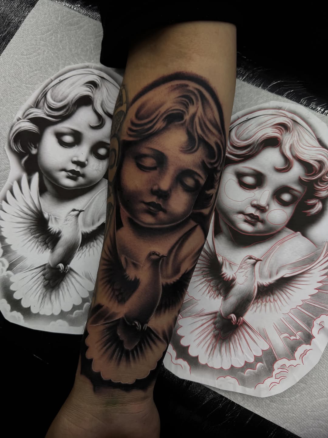 Tattoo by @alex_tatts760 — realism, black_and_grey