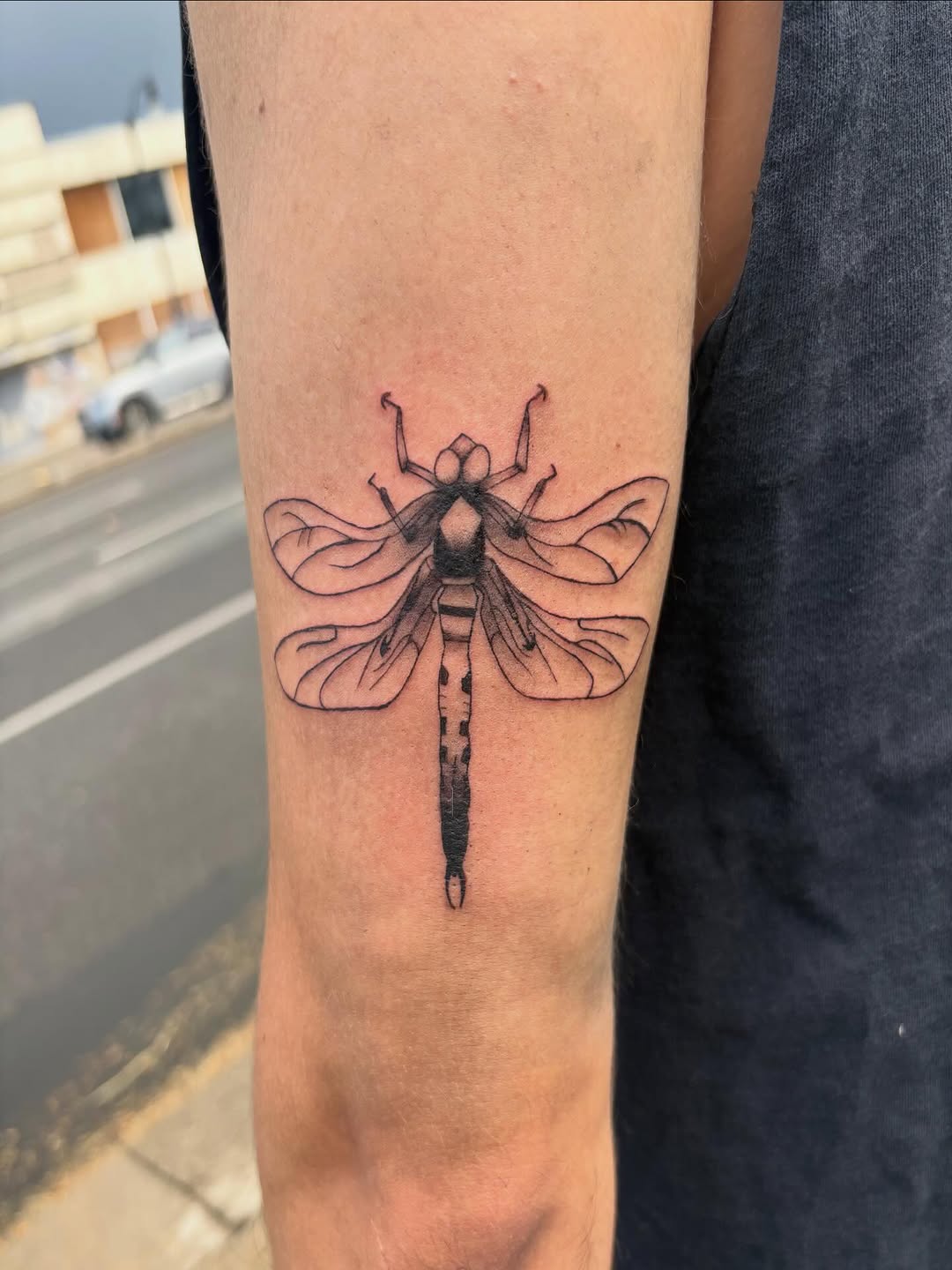 Tattoo by @dulzura.inks — illustrative, black_and_grey