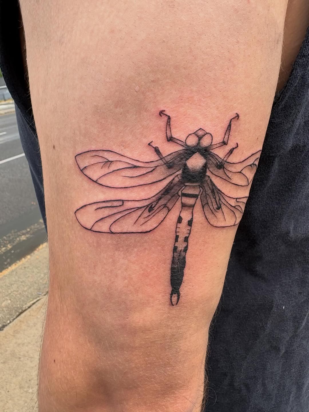 Tattoo by @dulzura.inks — illustrative, black_and_grey