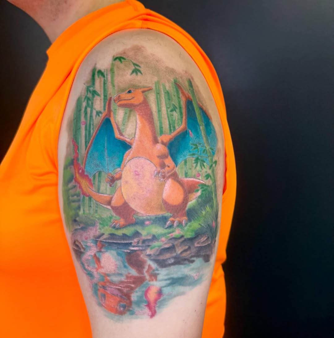Tattoo by @saku_tattoo — anime, realism