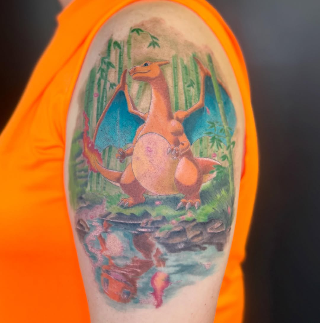 Tattoo by @saku_tattoo — anime, realism