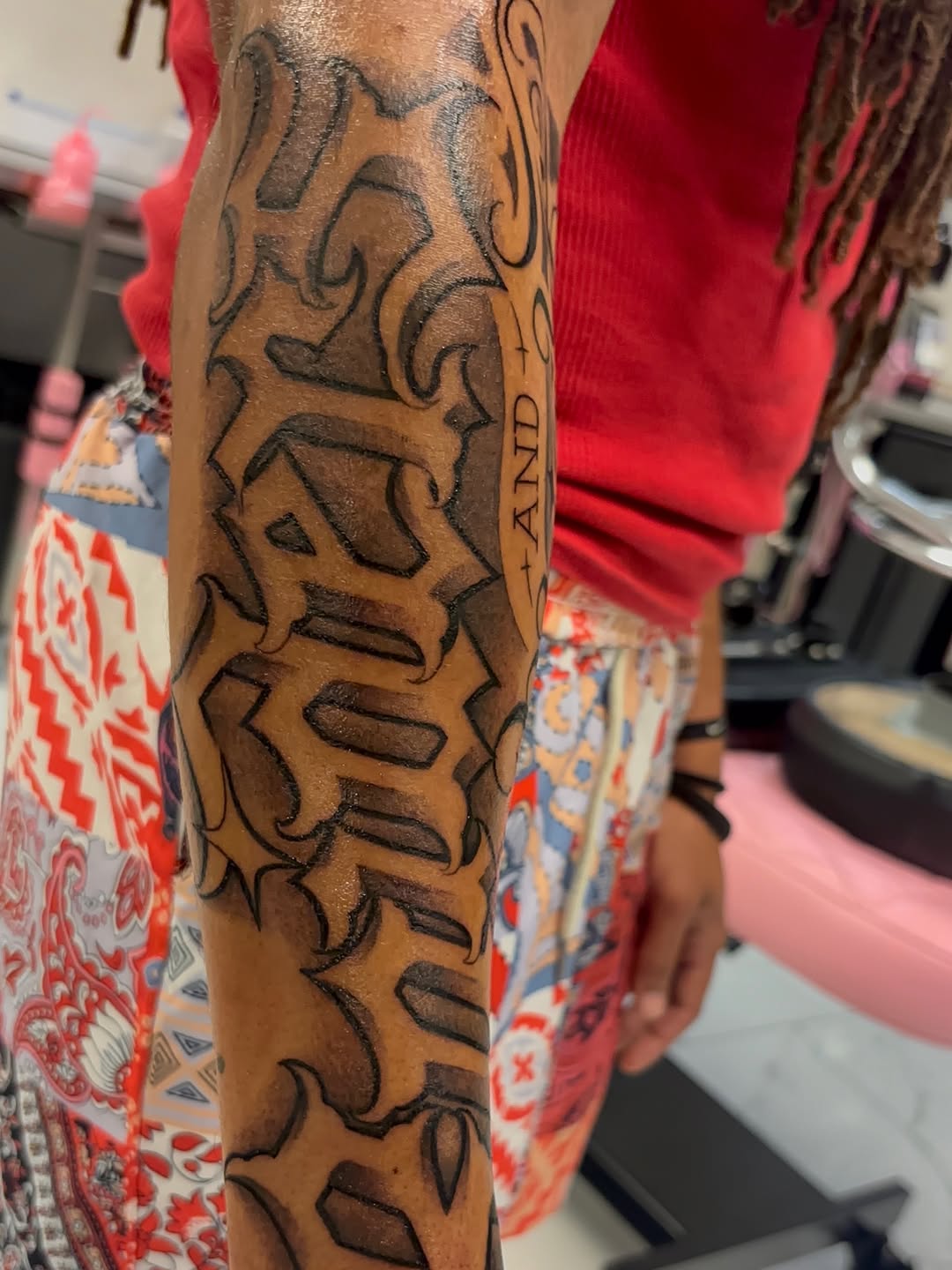 Tattoo by @t4no_one — lettering_script, chicano