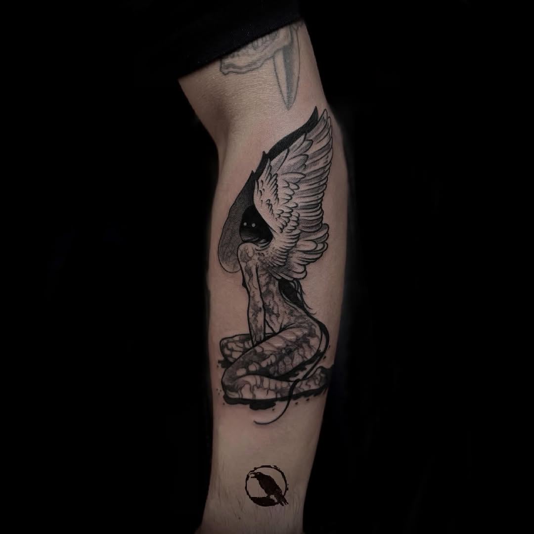 Tattoo by @rigershstrange β blackwork, illustrative