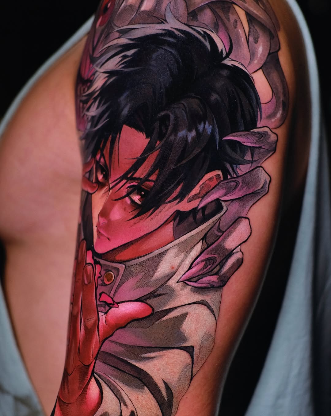 Tattoo by @green.vesper — anime, realism
