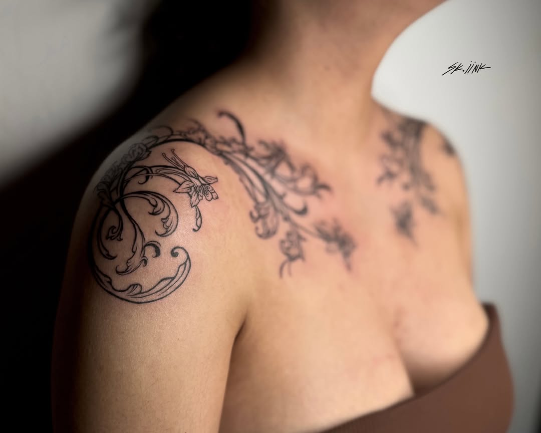 Tattoo by @sk.iink — illustrative, fine_line
