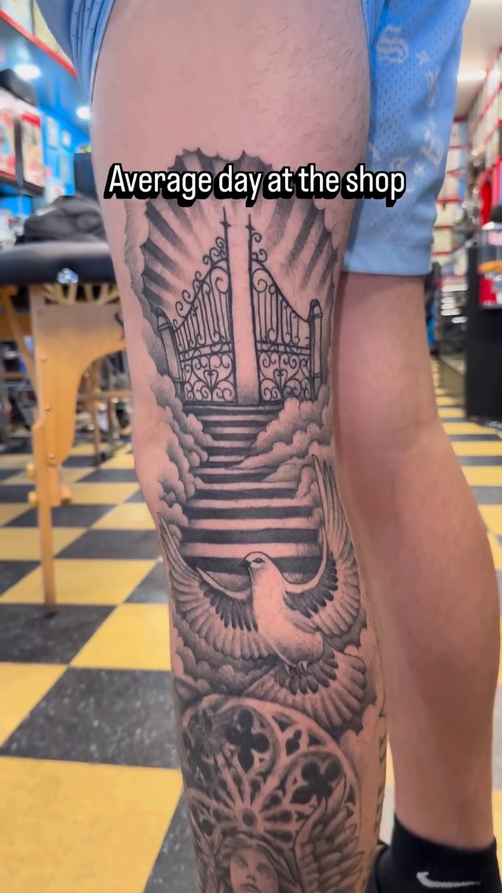 Tattoo by @mighty1one — black_and_grey, illustrative