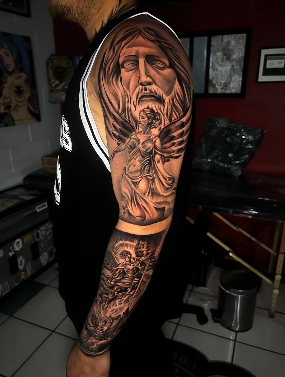 Tattoo by @ghostlytatz β realism, black_and_grey