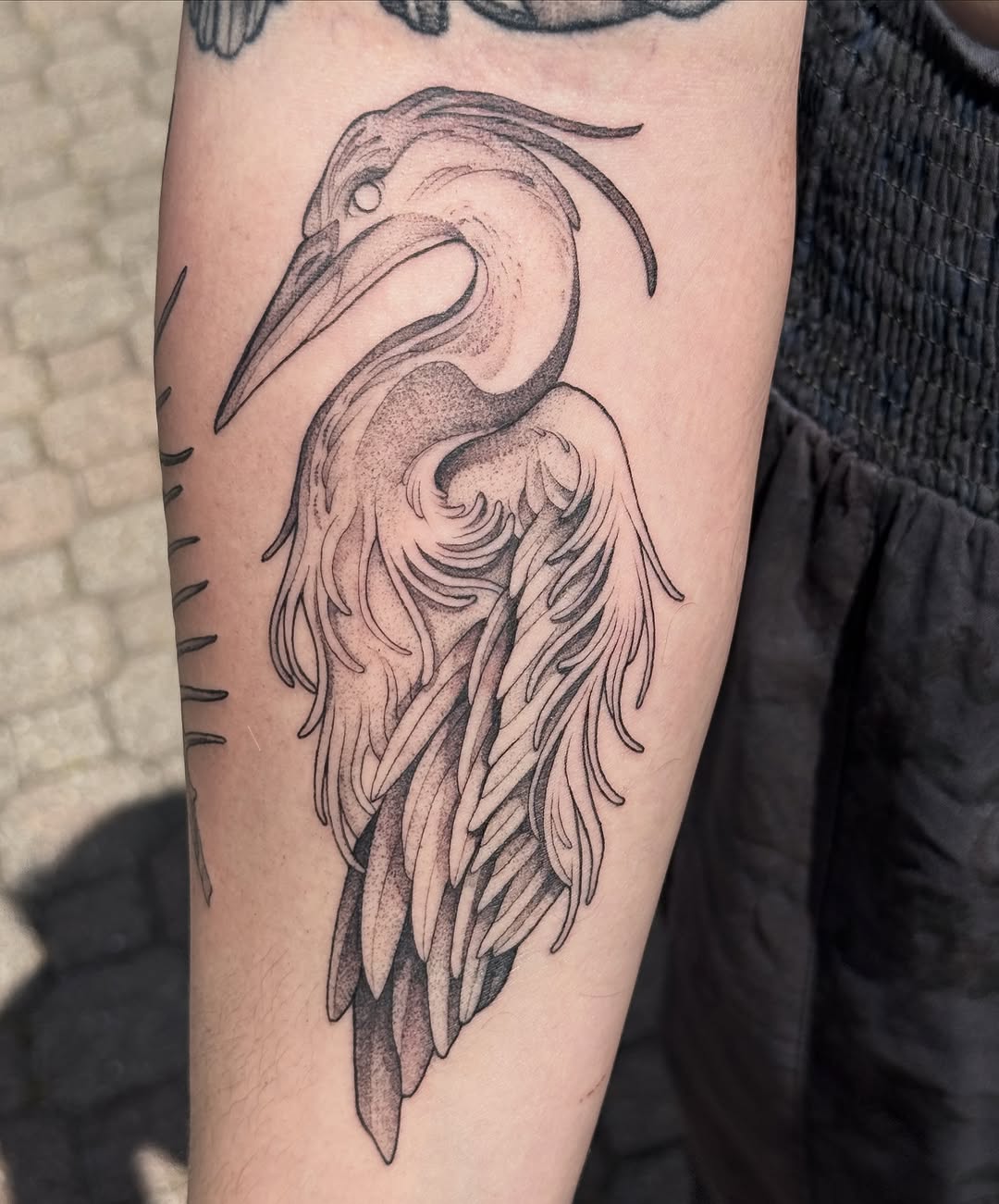 Tattoo by @lissbei — black_and_grey, dotwork