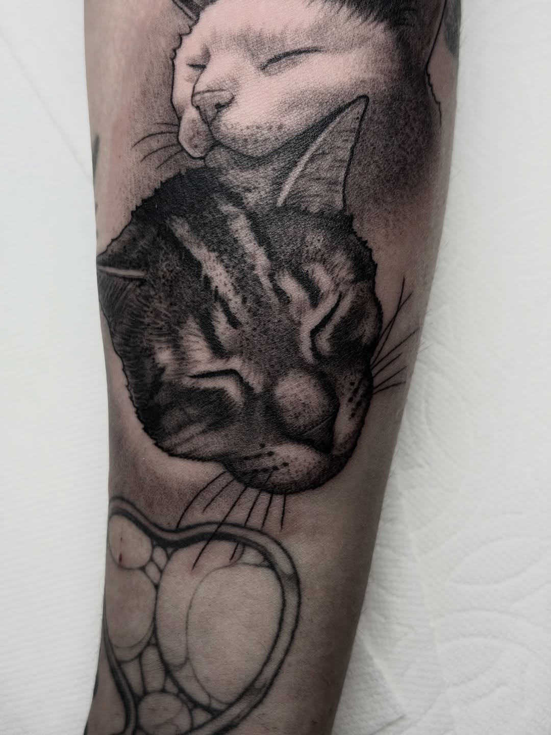 Tattoo by @marcusmartineztattoo β realism, black_and_grey