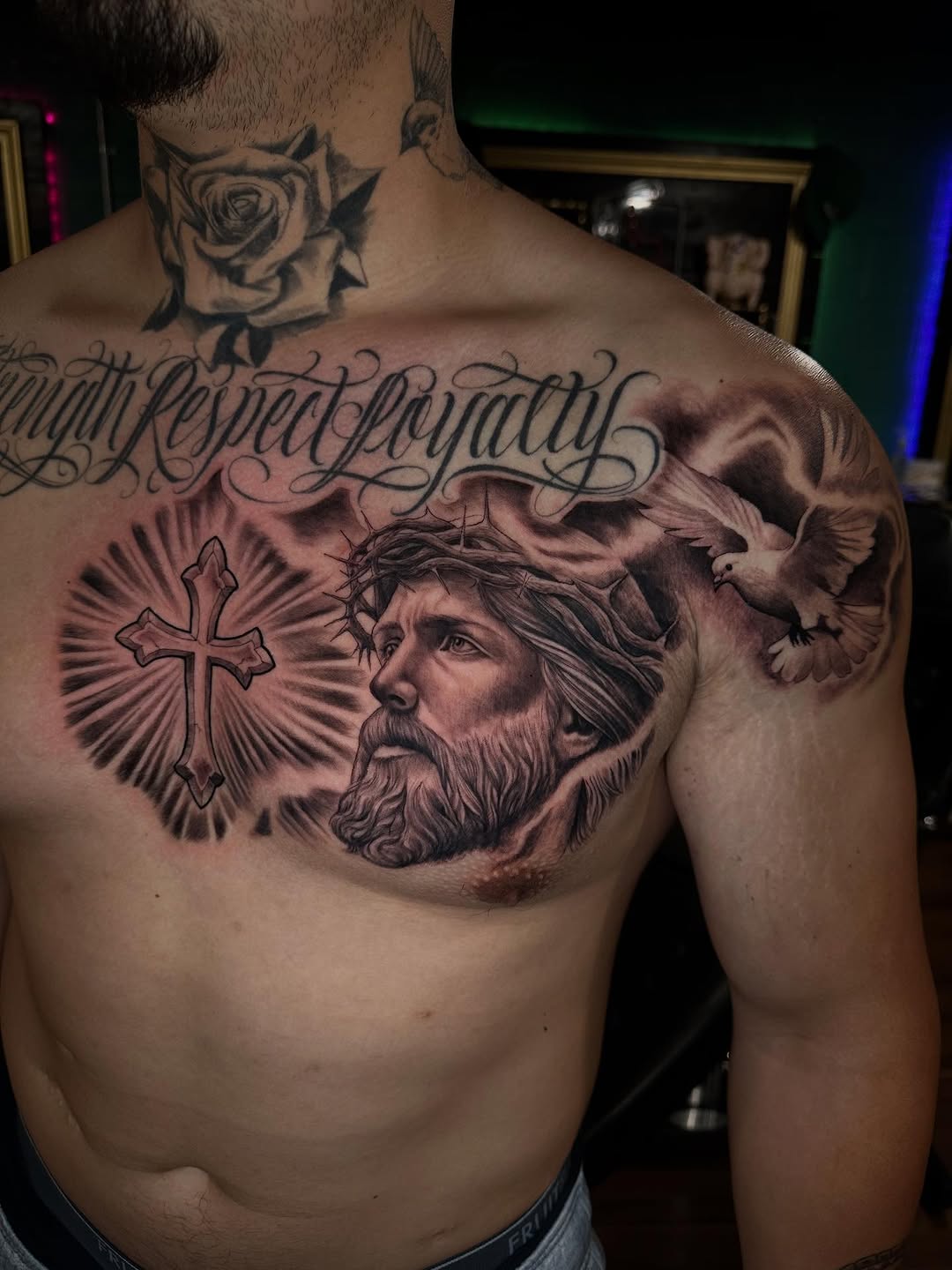 Tattoo by @marioflorestattoo — realism, black_and_grey