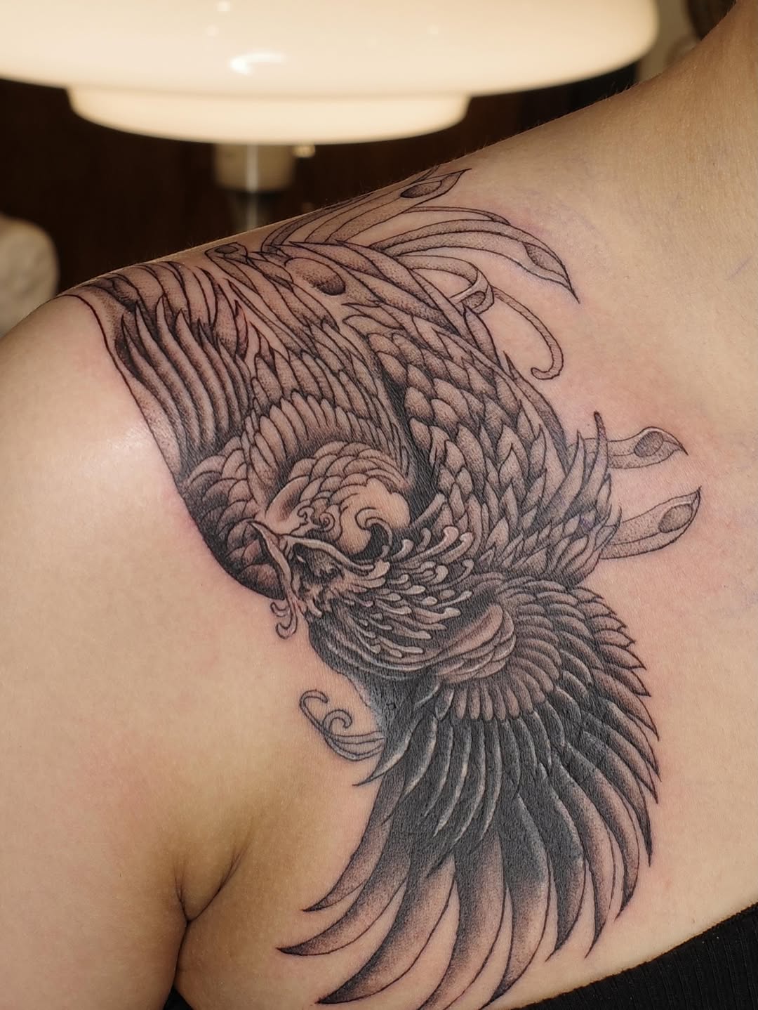 Tattoo by @gf.tattookorat — japanese_irezumi, black_and_grey