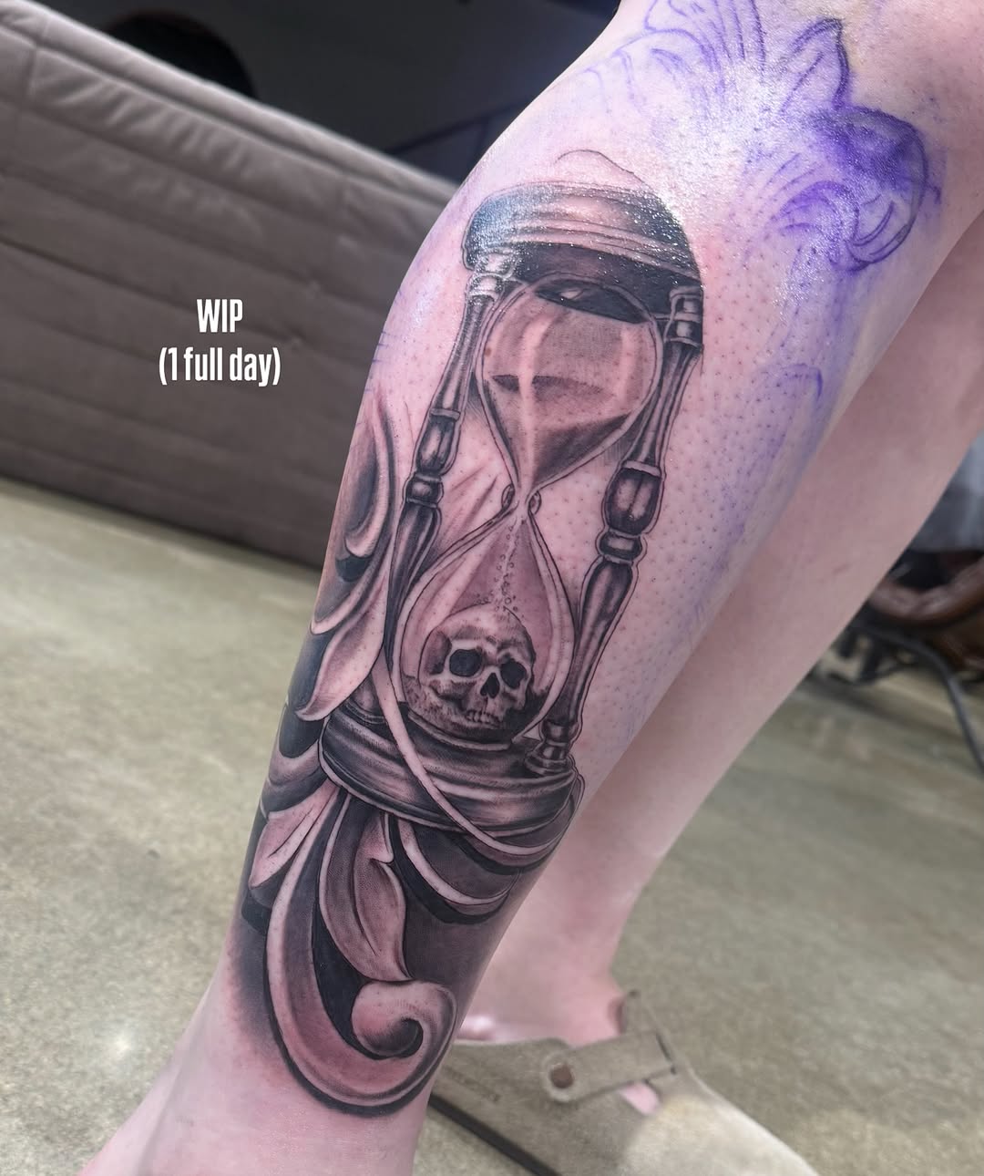 Tattoo by @tattoowithgrace — black_and_grey, realism