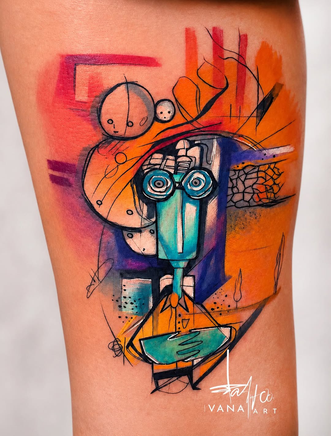 Tattoo by @ivanatattooart — watercolor