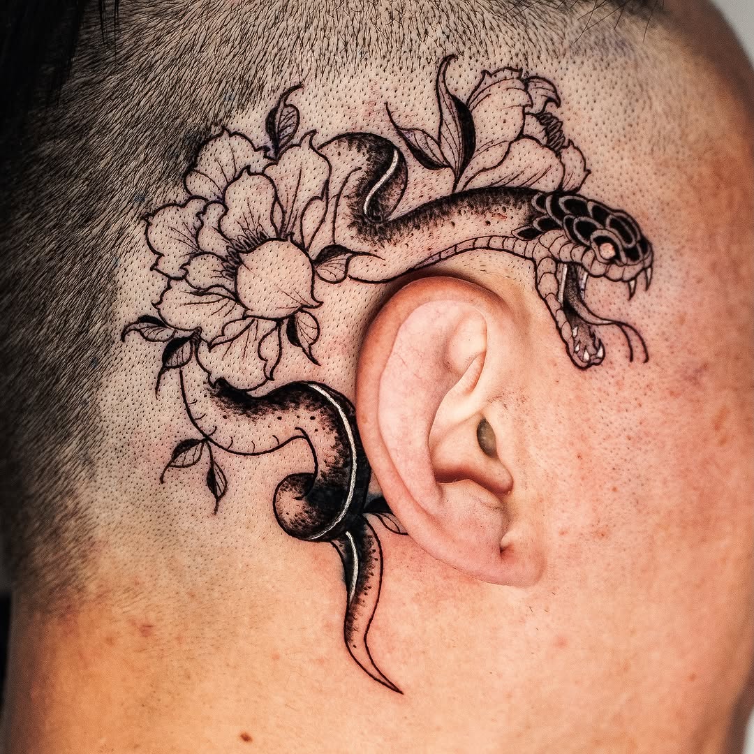 Tattoo by @hvy_krm β black_and_grey