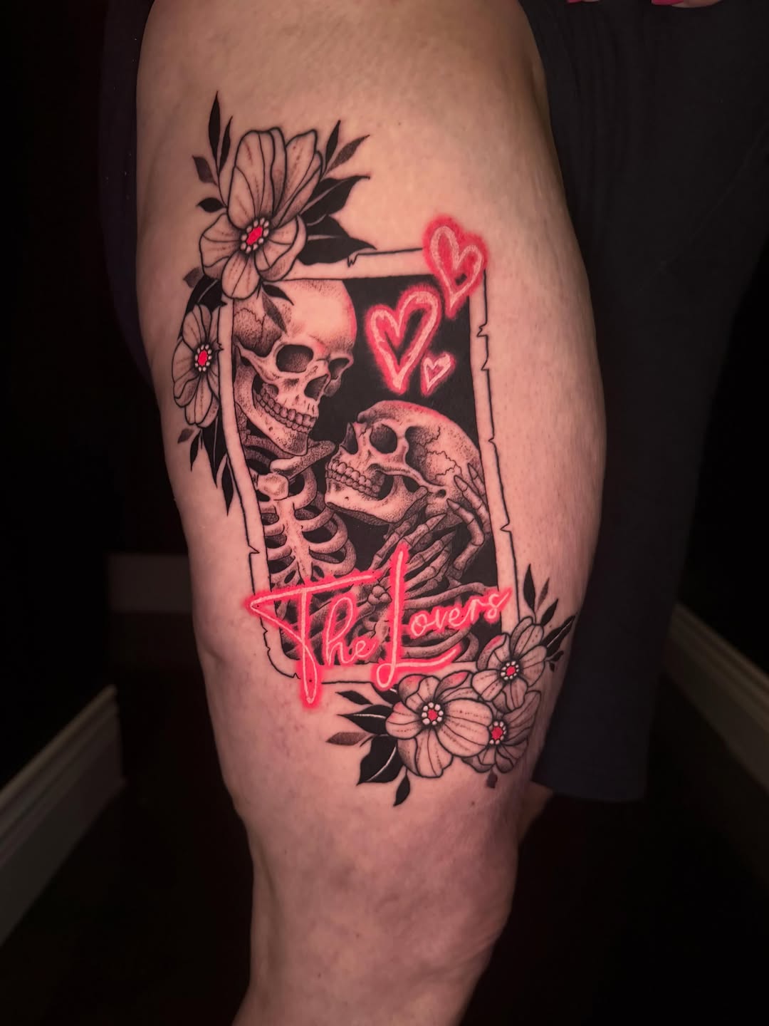 Tattoo by @alandapanda — realism, lettering_script