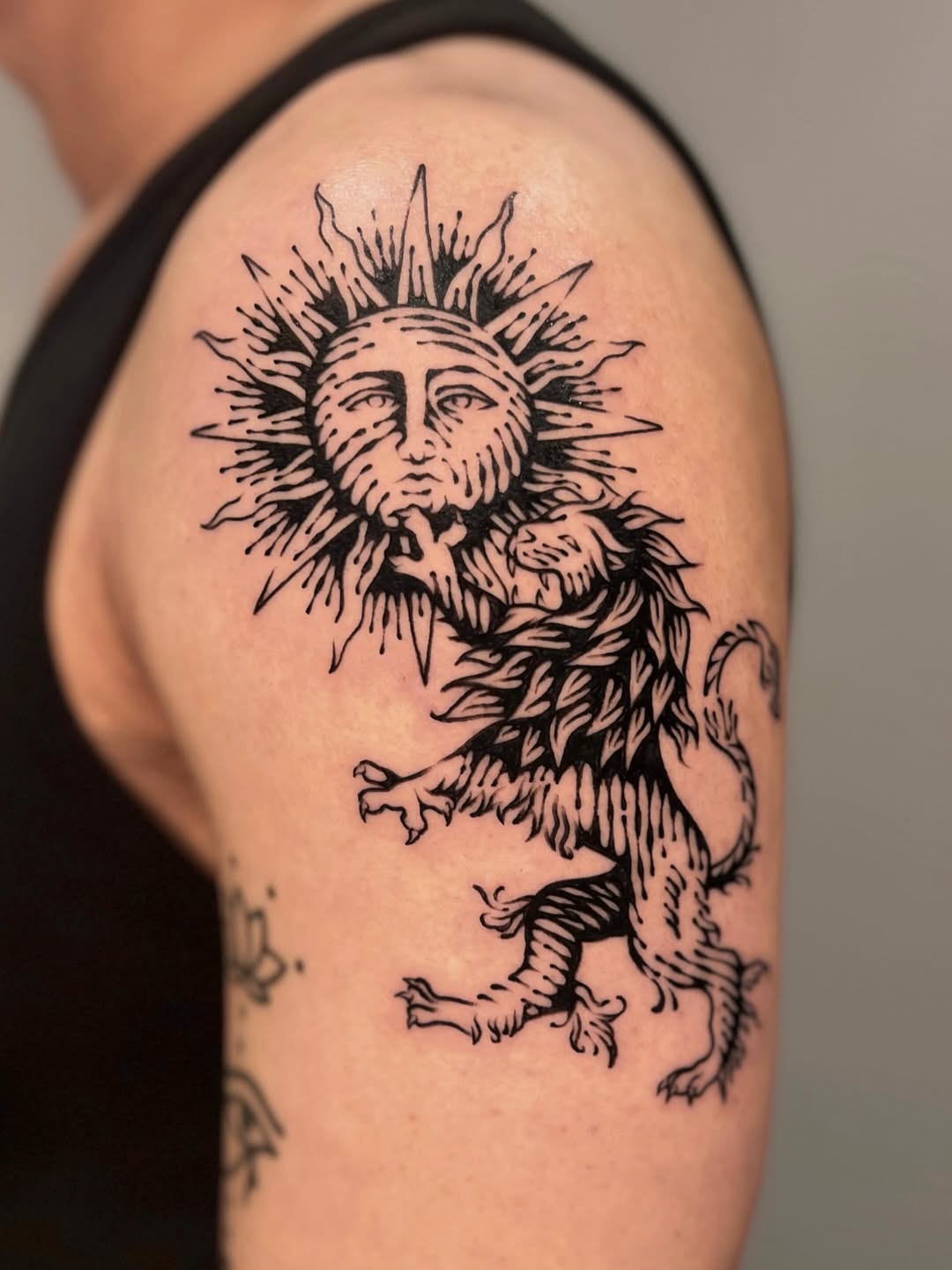 Tattoo by @wonny_wood โ blackwork, illustrative