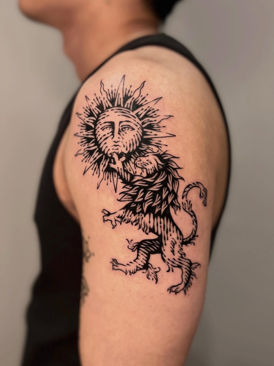 Tattoo by @wonny_wood โ blackwork