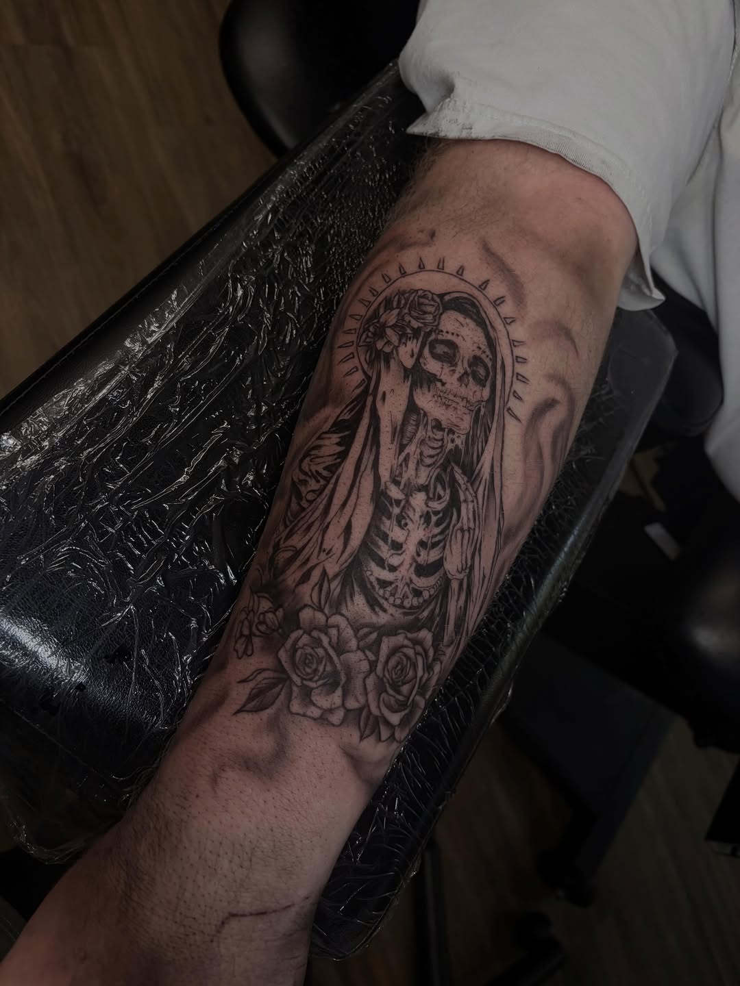 Tattoo by @breannatattoos — black_and_grey, realism
