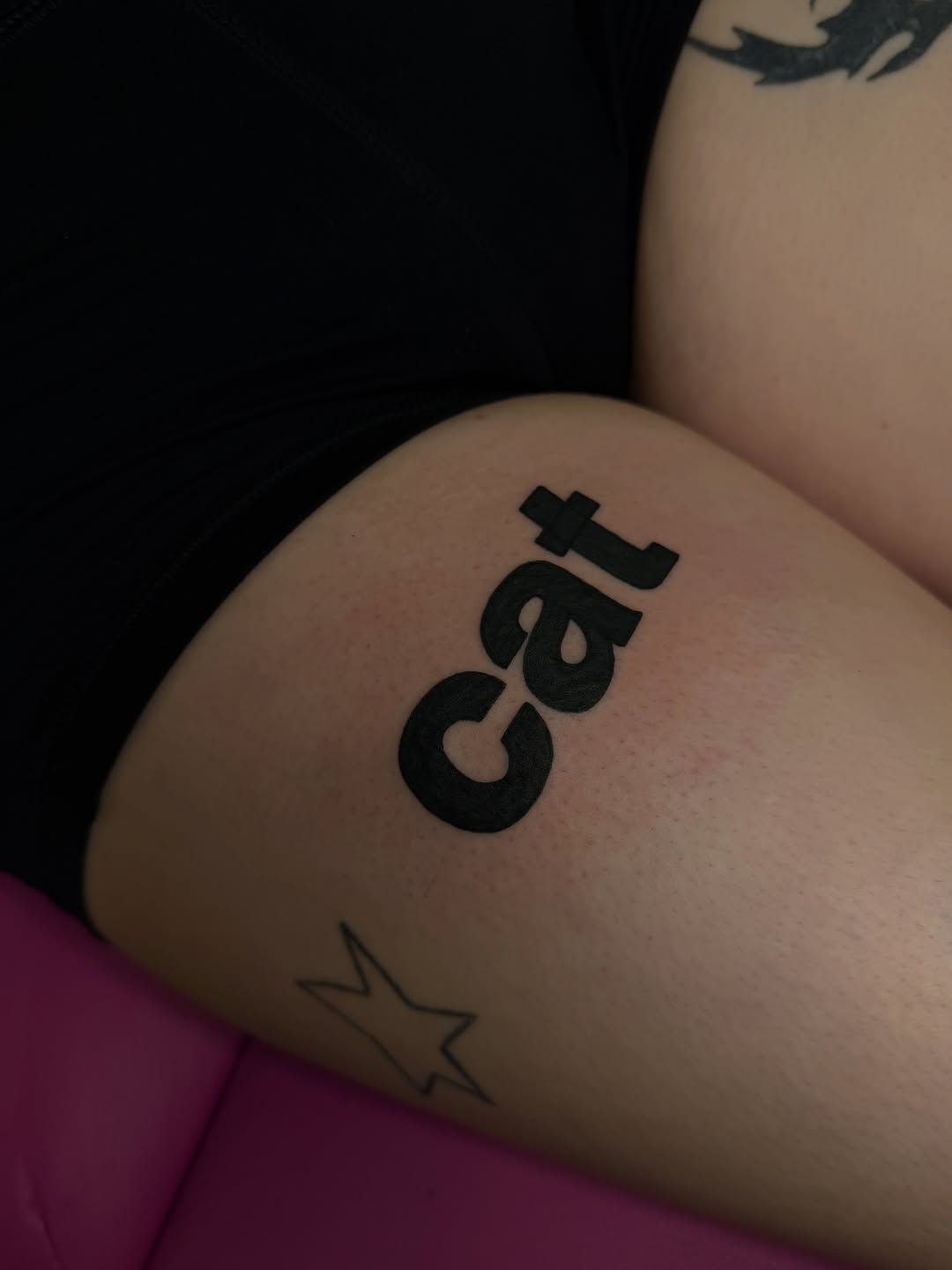 Tattoo by @maisontheprofessional — lettering_script, blackwork