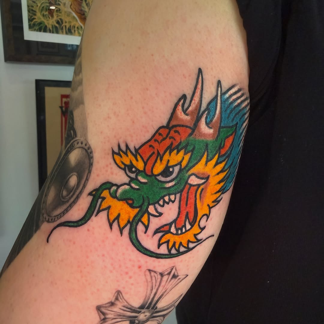 Tattoo by @tattooerjan8 — japanese_irezumi, american_traditional