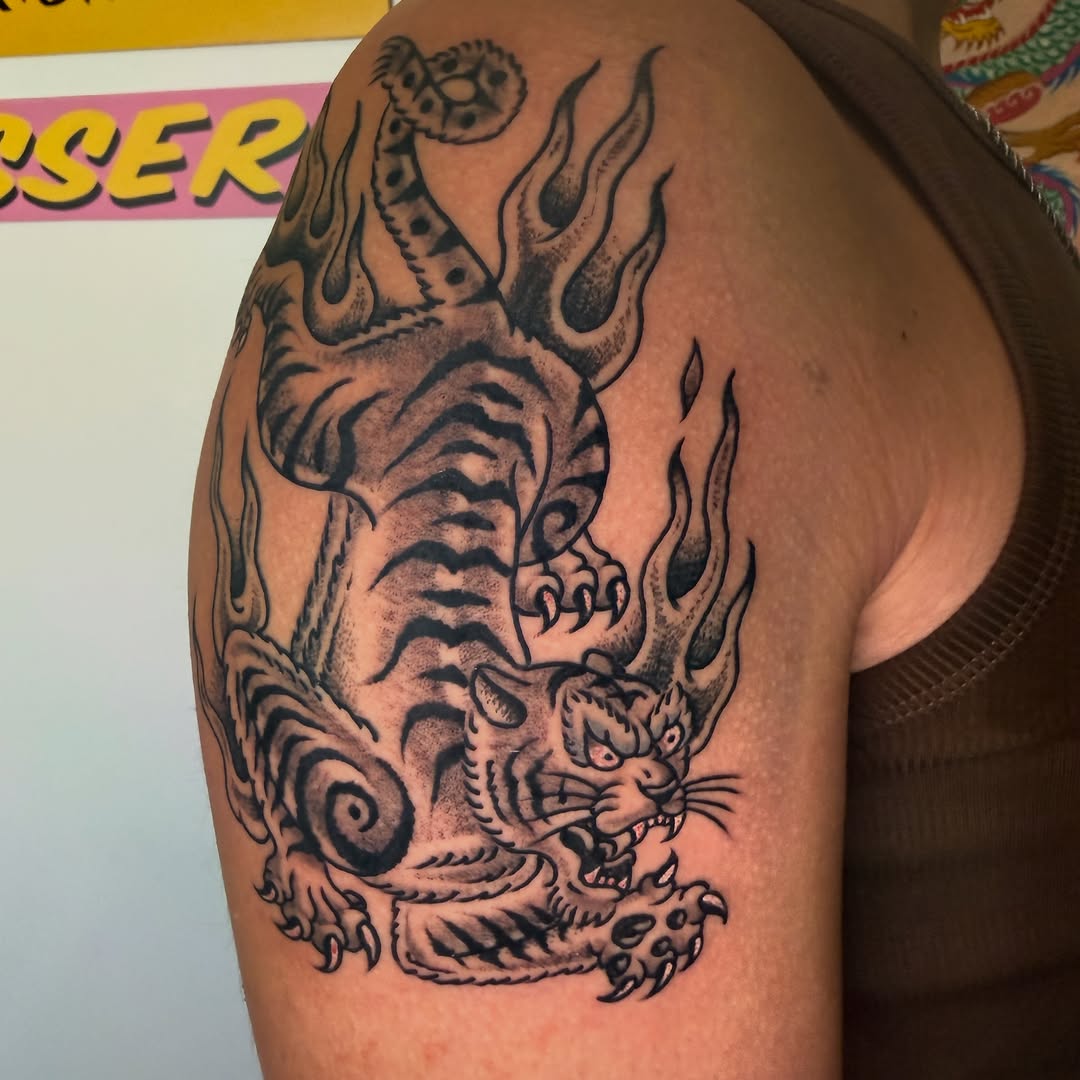 Tattoo by @tattooerjan8 — japanese_irezumi, black_and_grey