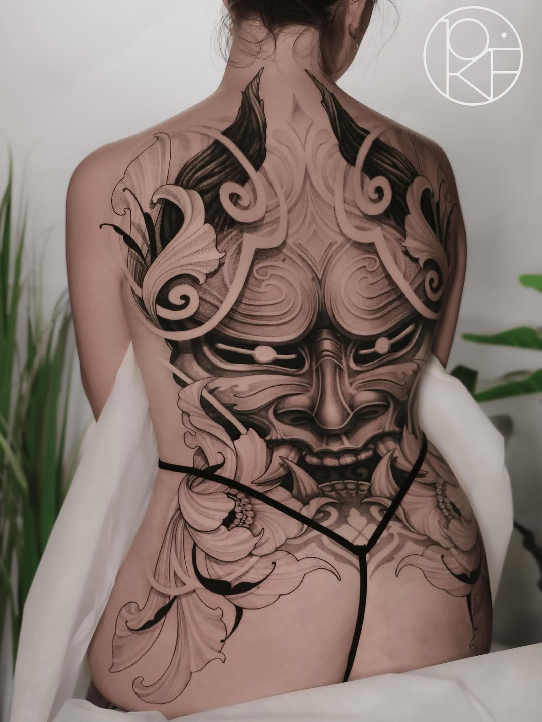 Tattoo by @abcd_tattoo β japanese_irezumi, black_and_grey