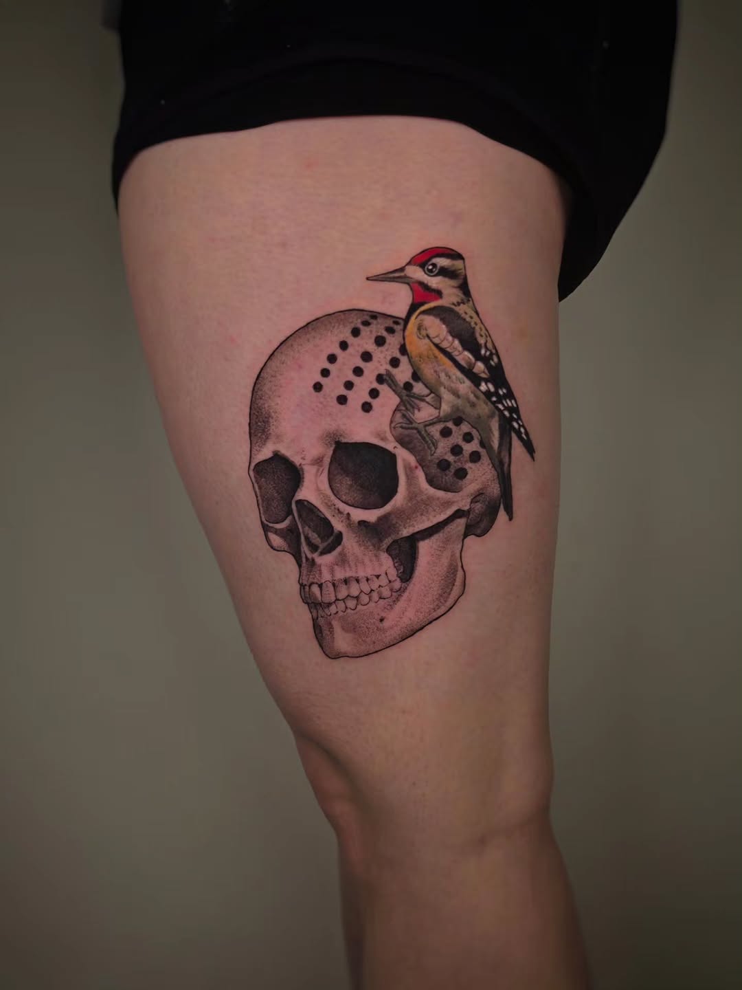 Tattoo by @whitneycaskeytattoos — realism, dotwork