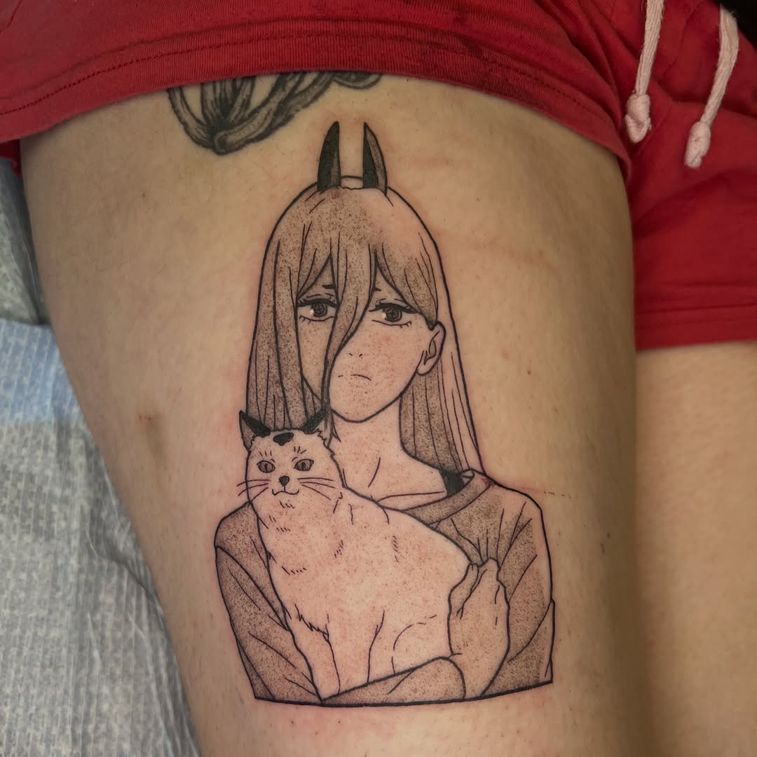 Tattoo by @legslietattoos_ — anime