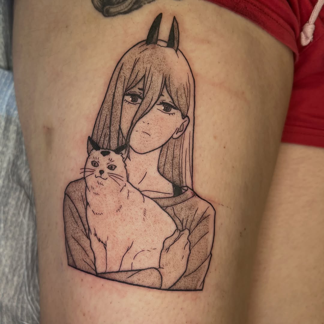 Tattoo by @legslietattoos_ — anime