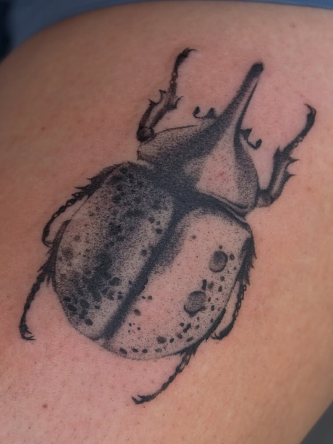 Tattoo by @uglyrae.tattoo — black_and_grey, illustrative
