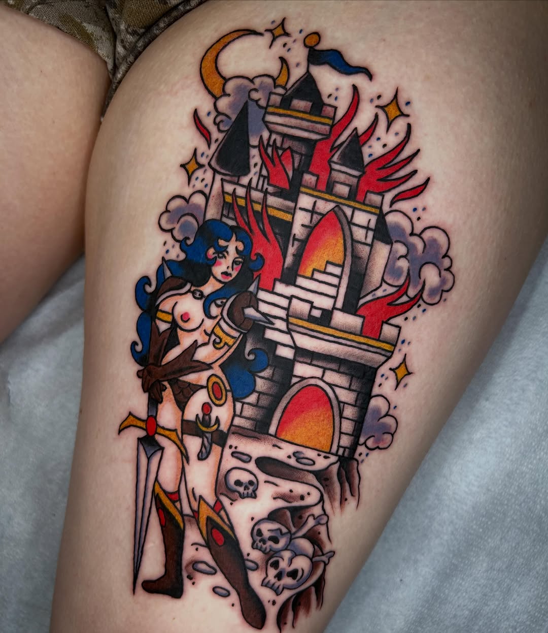 Tattoo by @chammertattoos — american_traditional, neo_traditional