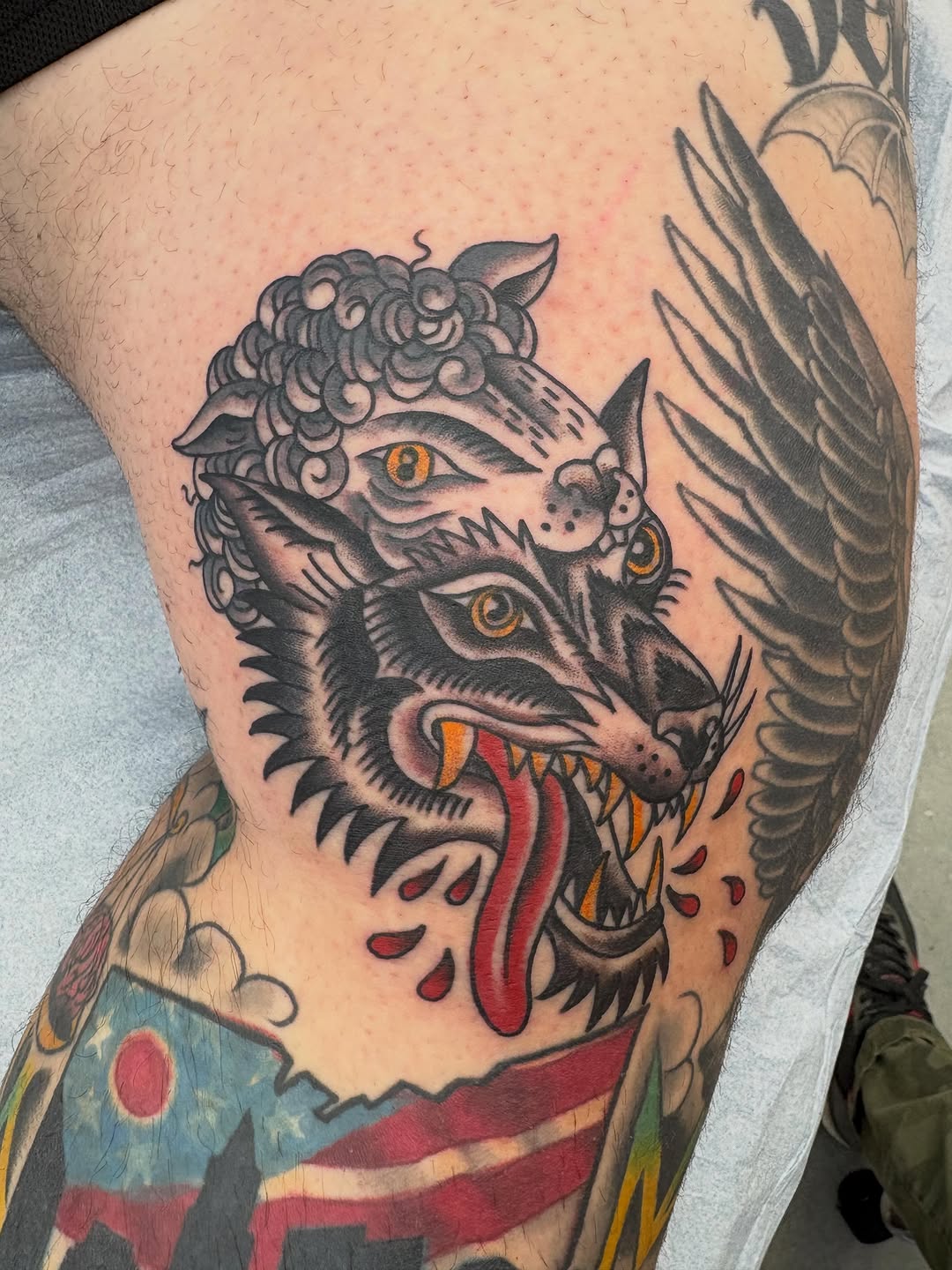 Tattoo by @dustin_hysell_tattooer โ american_traditional, new_school