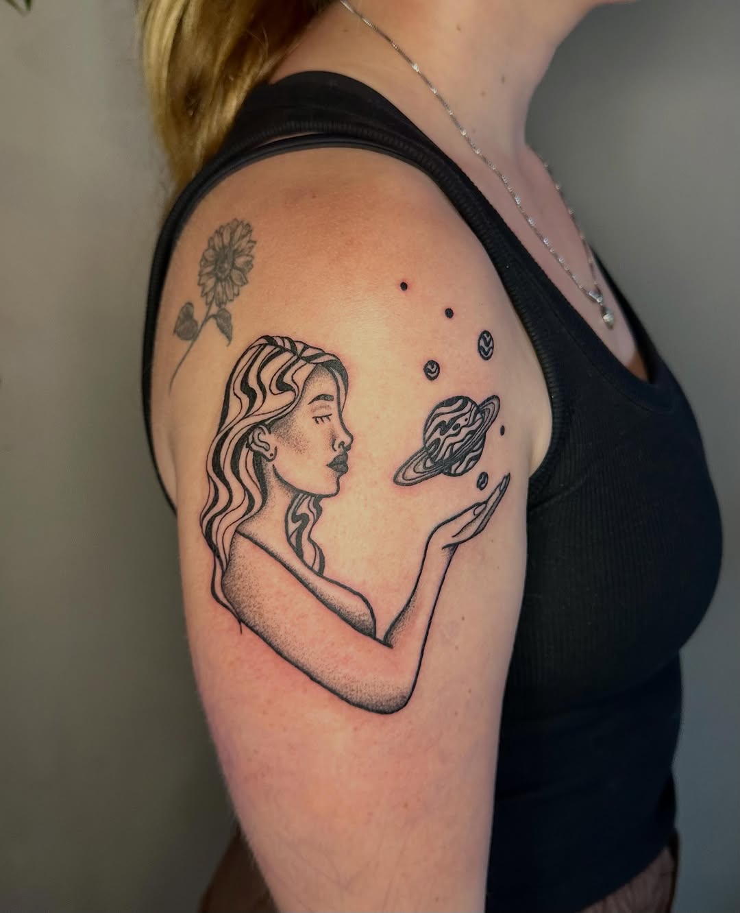 Tattoo by @jadelintattoos — black_and_grey