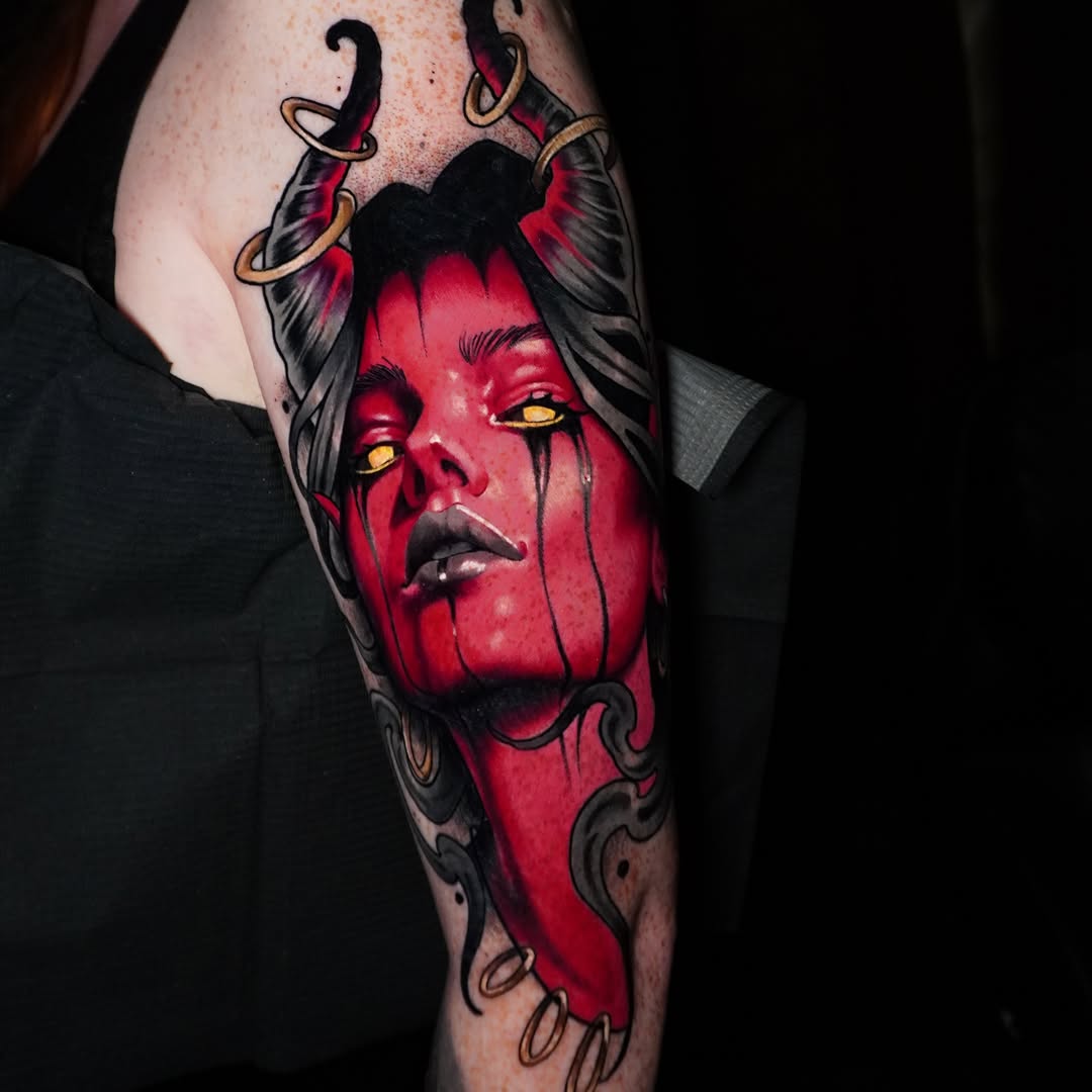Tattoo by @andreytattooing — realism, dark_realism