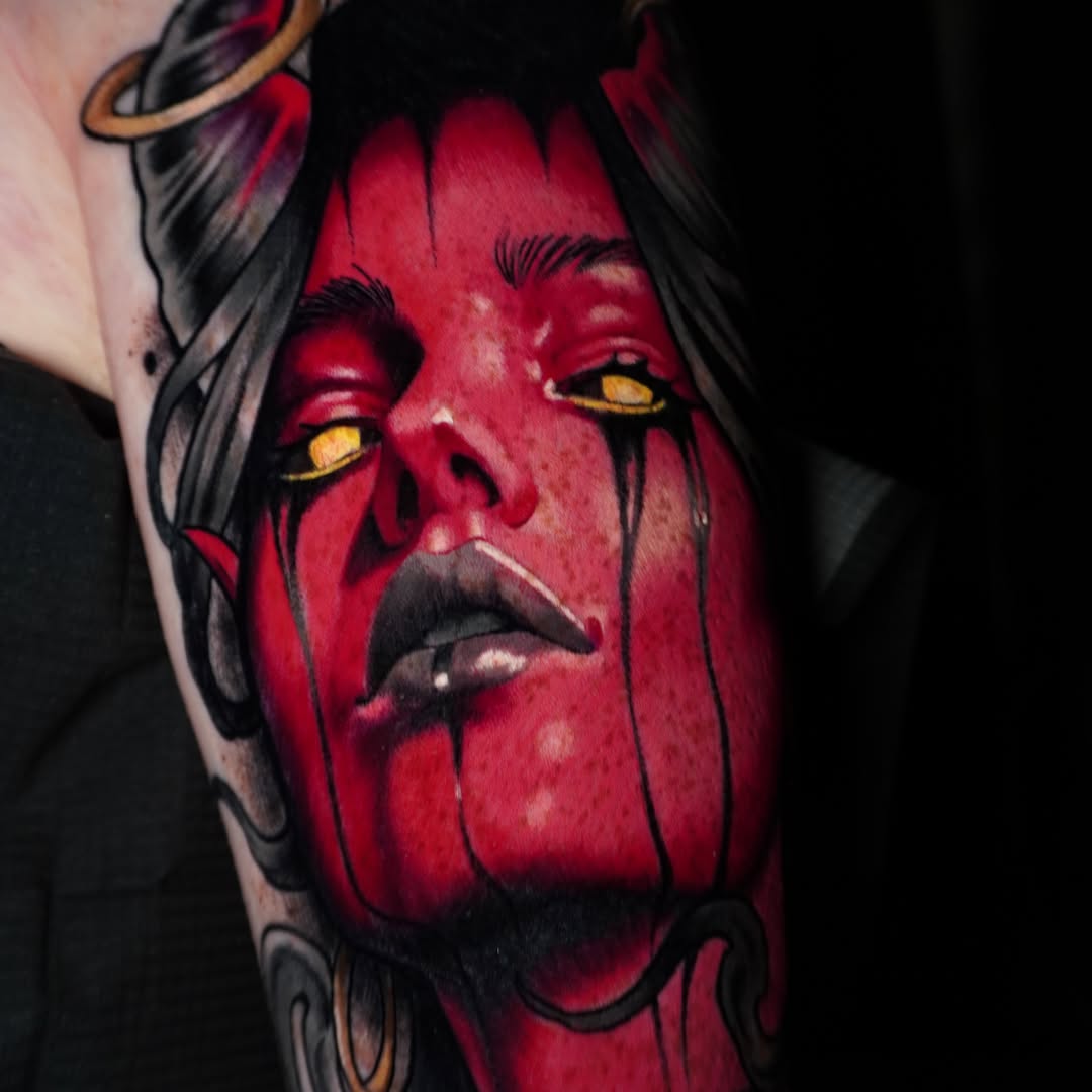 Tattoo by @andreytattooing — realism, dark_realism