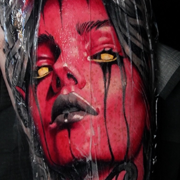 Tattoo by @andreytattooing — realism, dark_realism