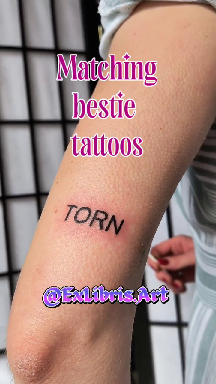 Tattoo by @exlibris.art โ lettering_script