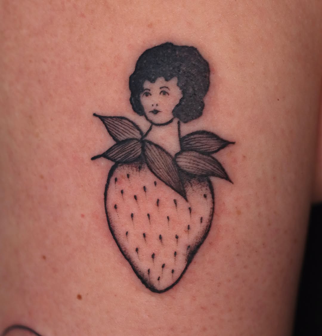 Tattoo by @nik.checots — black_and_grey, illustrative